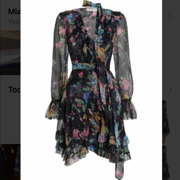zimmermann ninety six wrap dress